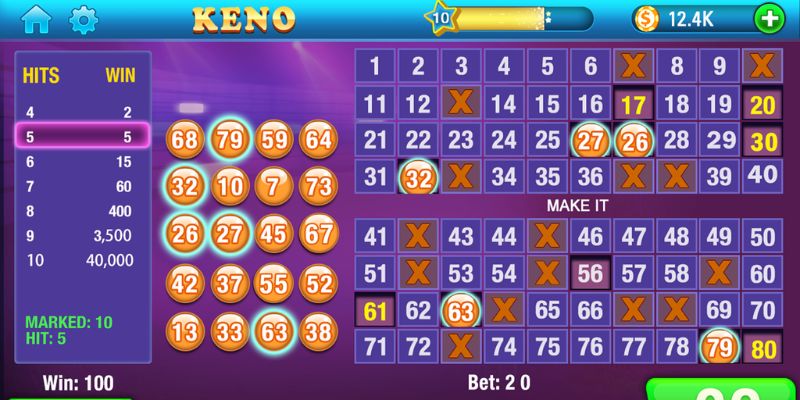 Quy tắc game Keno VN88 độc đáo